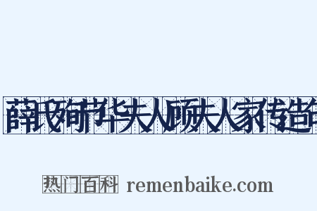 薛氏殉节华夫人顾夫人家传造句是什么意思的图片